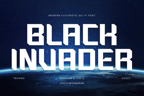 Black Invader Font: Modern Editorial Display Typography