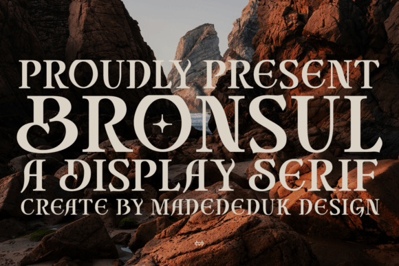 Bronsul Font: Elevate Digital Campaigns with Retro Serif Style