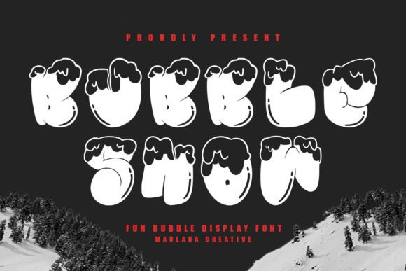 Bubble Snow Font: Joyful Display Typography for Marketing