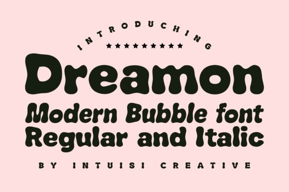 Dreamon Font: Bold Bubble Typography for Editorial Design