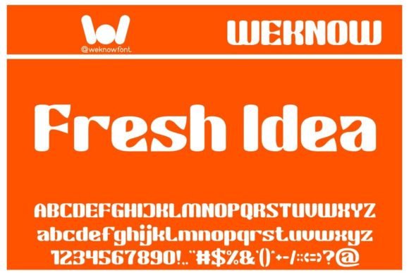Fresh Idea Font: A Vibrant Display Typeface for Makers