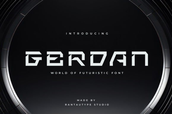 Gerdan Font: Futuristic Typography for Digital Campaigns
