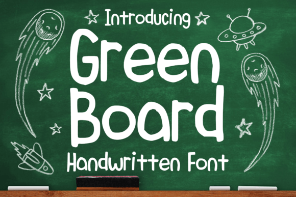 Green Board Font: A Display Typeface for Bold Campaigns