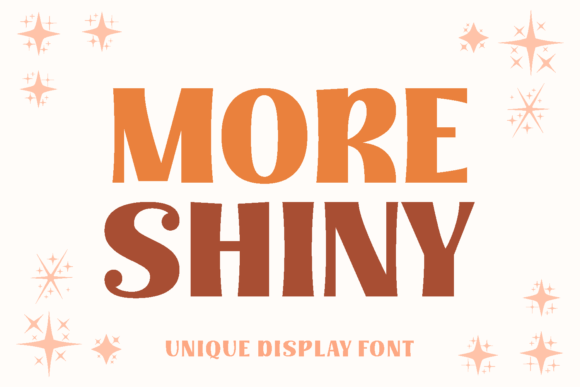 More Shiny Font: Bold Display Typography for Web Design