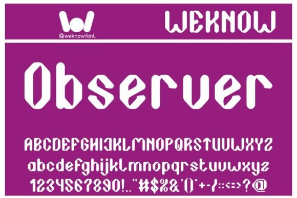 Observer Font: Futuristic Display Type for Makers