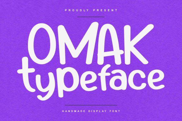 Omak Font: Playful Display Typography for Editorial Design