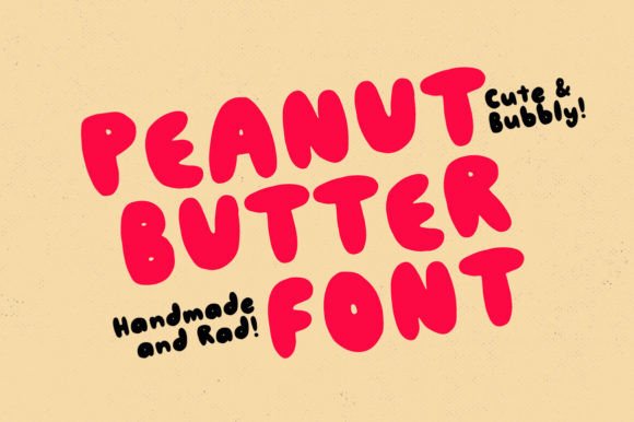 Peanut Butter Font: A Joyful Display Typeface for Editorial Design