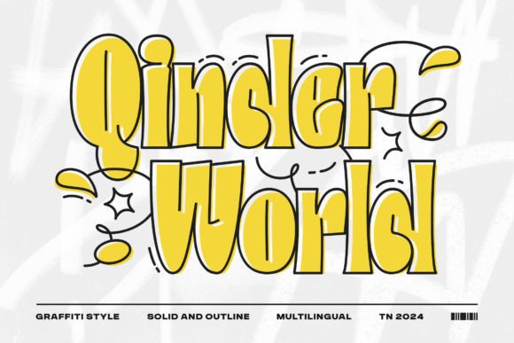 QinderWorld Font: Modern Graffiti for Web Design