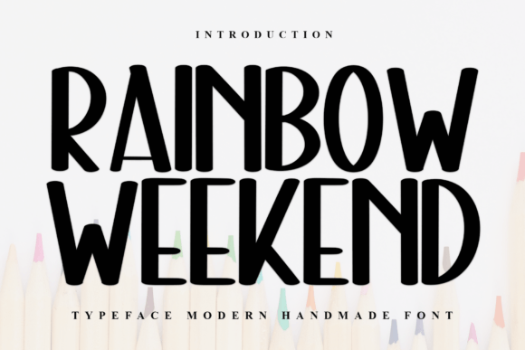 Rainbow Weekend Font: A Festive Display Typeface for Branding