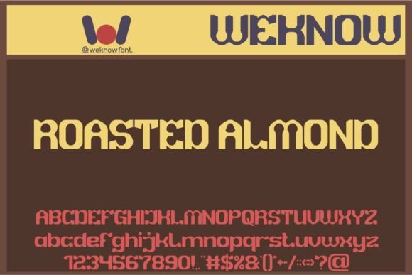 Roasted Almond Font: Vintage Display Type for Digital Ads