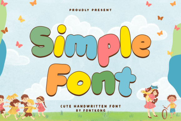 Simple Font Font: A Playful Typeface for Digital Layouts