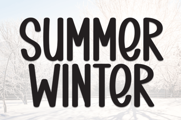 Summer Winter Font: Bold Display Type for Makers