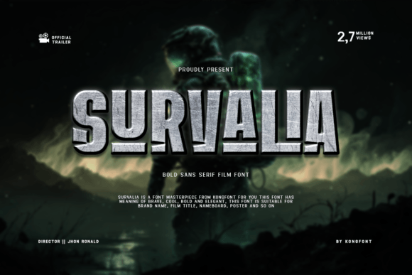 Survalia Font Review: A Bold Display Typeface for Branding