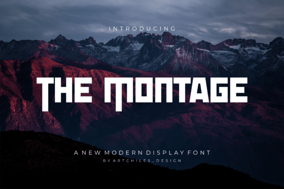 The Montage Font: Bold Display Type for Digital Campaigns