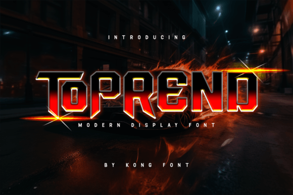 Toprend: A Designer’s Take on This Display Font