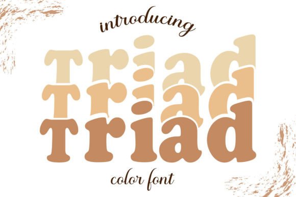 Triad Color Font: A Display Typeface for Makers