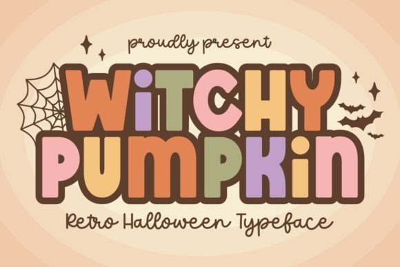 Witchy Pumpkin Font: A 90s Display Typeface for Branding
